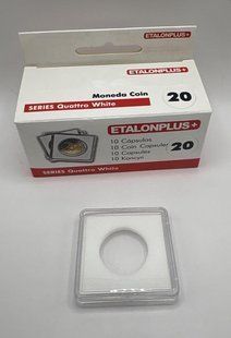 5012 - Capsule Etalonplus+, 20 mm - Pack of 10 pcs Quattro White size 38&times;38 small