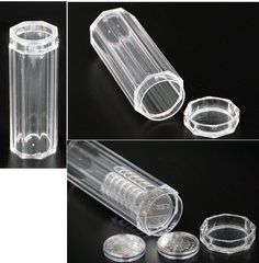 3568 - Tube for storing coins in capsules 20 pcs x 30 mm, 2021, Mingt