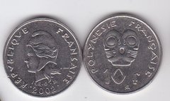 Французская Полинезия - 10 Francs 2002 - XF