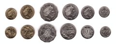 Australia - set 6 coins 5 10 20 50 Cents 1 2 Dollars 2011 - 2012 - UNC
