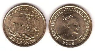 Данія - 20 Kroner 2009 - Кораблі - Плавучий маяк 17 - aUNC / UNC
