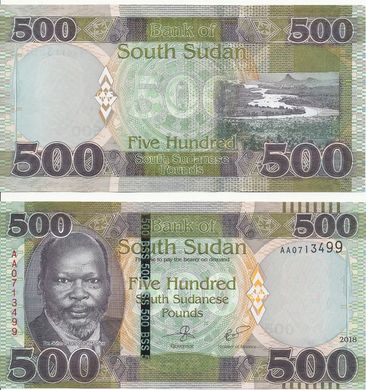 Южный Судан - 500 Pounds 2018 - UNC