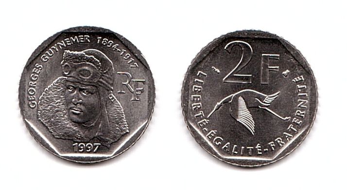 Франція - 2 Francs 1997 - UNC