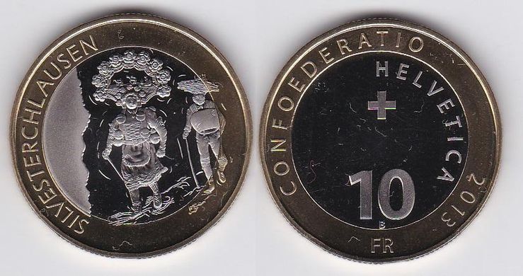 Швейцария - 10 Francs 2013 - Свято Сільвестрклаузен - UNC