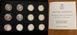 Гернси - набор 12 монет x 10 Pence 2023 - Рождество - в коробке - в капсулах - UNC