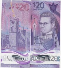 Barbados - 20 Dollars 2022 - Polymer - UNC