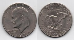 США - 1 Dollar 1974 - D - VF
