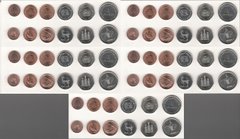 Объединённые Арабские Эмираты / ОАЭ - 5 шт х набор 6 монет 1 5 10 25 50 Fils 1 Dirham 1996 - 2014 - aUNC