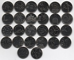 Англия - набор 26 монет x 10 Pence 2018 - Алфавит - UNC