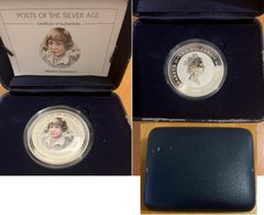 Cook Islands - 1 Dollar 2006 - Marina Tsvetaeva - silver in a capsule - in a box - Proof