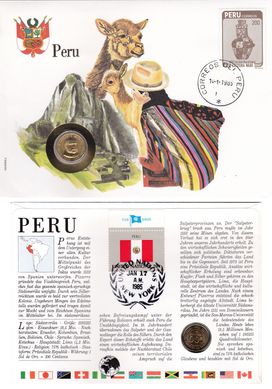 Перу - 100 Soles de Oro 1984 - у конверті - UNC