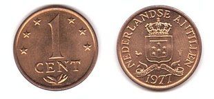 Netherlands Antilles - 1 Cent 1977 - aUNC / XF