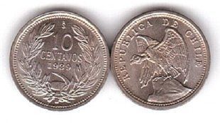 Chile - 10 Centavos 1939 - aUNC / UNC