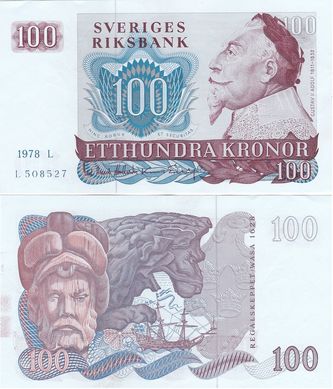 Швеция - 100 Kronor 1978 - XF