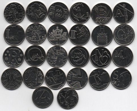 Англія - ​​набір 26 монет x 10 Pence 2018 - Алфавіт - UNC