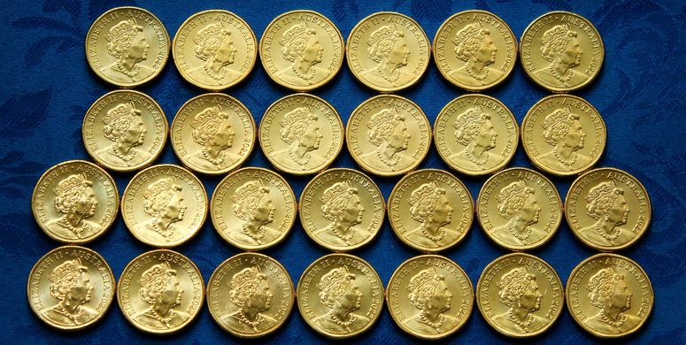Australia - set 26 coins x 1 Dollar 2022 - Alphabet A-Z - UNC