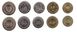 Bahrain - 5 pcs x set 5 coins 5 10 25 50 100 Fils 2010 - 2012 - UNC