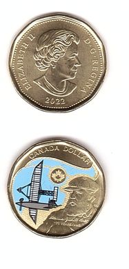 Канада - 1 Dollar 2022 - кольорова - 175 років від дня народження Олександр Грем Белл - UNC