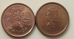 Canada - 1 Cent 2002 - 50 years of the reign of Queen Elizabeth II - VF+