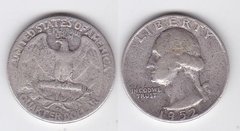 США - 1/4 Dollar 1952 - D - срібло - VF-