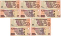Зімбабве - 5 шт. X 50 Dollars 2020 (2021) - UNC