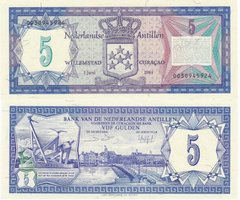 Netherlands Antilles - 5 Gulden 1984 - P. 15b - UNC