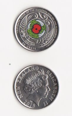New Zealand - 50 Cents 2018 - Armistice 1918 - 2018 - UNC