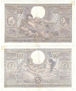 Бельгія - 100 Francs 1943 - P. 112 - 08.03.43 - VF