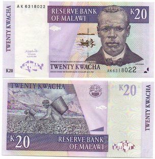 Малаві - 20 Kwacha 2004 - P. 52a - UNC