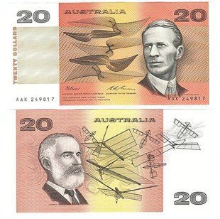 Австралия - 20 Dollars 1974 - 1994 - Pick 46i - UNC