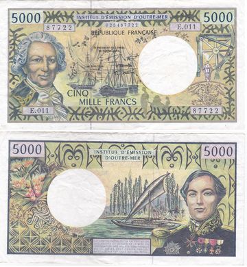 Французская Полинезия - 5000 Francs 2000 - 2003 - Pick 3g - VF