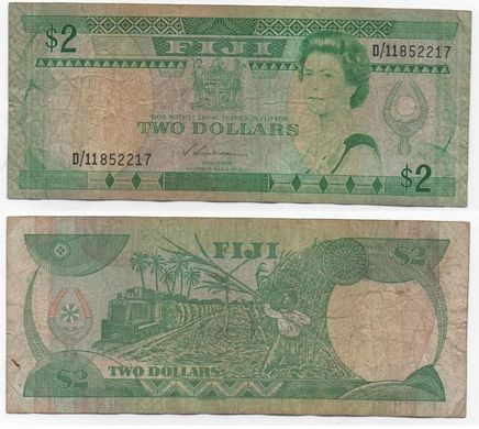 Fiji - 2 Dollars 1988 - P. 87 - F