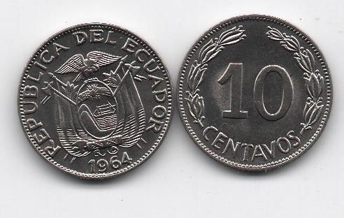 Еквадор - 10 Centavos 1964 - UNC