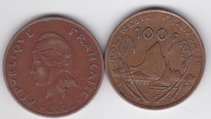 Французская Полинезия - 100 Francs 2004 - F