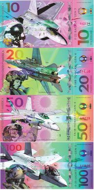 США - набор 4 банкноты 10 20 50 100 Dollars 2017 - Fantasy - Polymer - UNC
