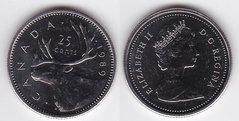 Канада - 25 Cents 1989 - aUNC