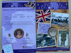 Южная Джорджия и Южные Сандвичевы острова - 2 Dollars 2022 - Имперская трансантарктическая экспедиция - in folder - UNC