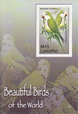 3176 - Лесото - 2007 - Папуга - Блок із 1 марки - MNH