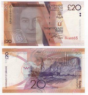 Гібралтар - 20 Pounds 2011 - P. 37 - UNC