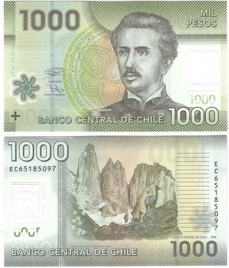 Chile - 1000 Pesos 2016 ( 2018 ) - UNC