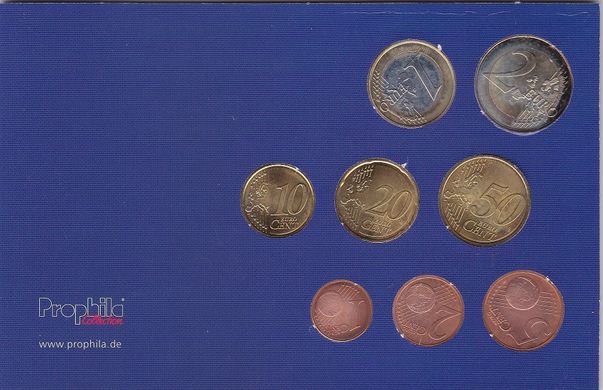 Словакия - Mint набор 8 монет 1 2 5 10 20 50 Cent 1 2 Euro 2009 - in folder - UNC
