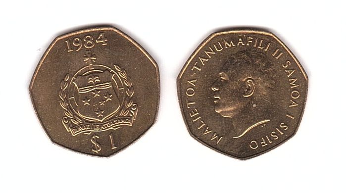 Самоа - 1 Dollar 1984 - aUNC / UNC