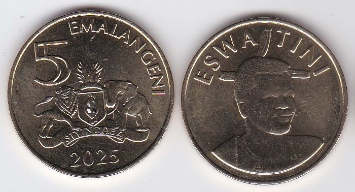 Свазиленд - 5 шт х 5 Emalangeni 2025 - UNC