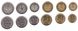 Узбекистан - 5 шт х набір 6 монет 1 3 5 10 20 50 Tiiyin 1994 - зірок більше - UNC