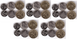 Финляндия - 5 шт х набор 3 монеты 10 50 Penni 1 Markaa 1990 - 1997 - UNC