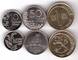 Фінляндія - 5 шт х набір 3 монети 10 50 Penni 1 Markaa 1990 - 1997 - UNC