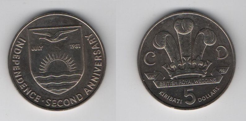 Кірибаті - 5 Dollars 1981 - comm. - UNC