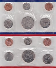 США - mint набір 10 монет 1 1 Dime 1 1 5 5 Cents 1/4 1/4 1/2 1/2 Dollar + 2 token 1988 - P - D - UNC