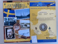 South Sandwich Islands - 2 Dollars 2022 - Swedish Anrarctic Expedition - in folder - UNC