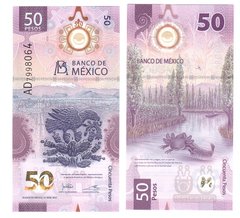 Мексика - 50 Pesos 2021 - s. AD - Polymer - UNC
